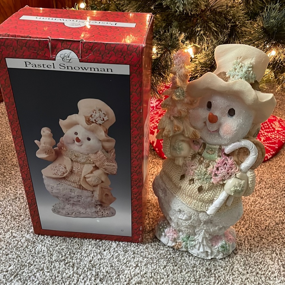 VTG excellent condition pastel snowman ⛄️